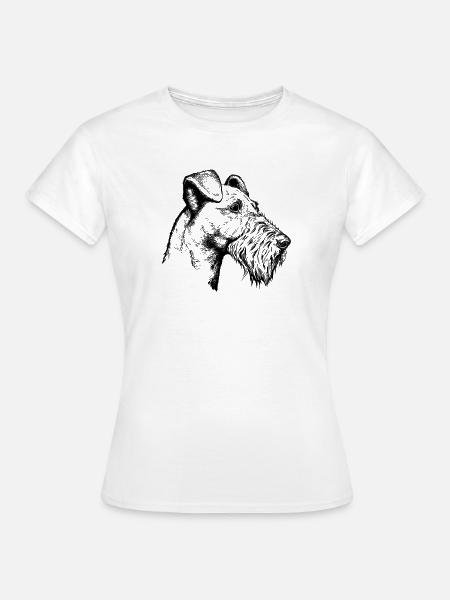 Irish Terrier Portrait - Frauen T-Shirt - Weiß