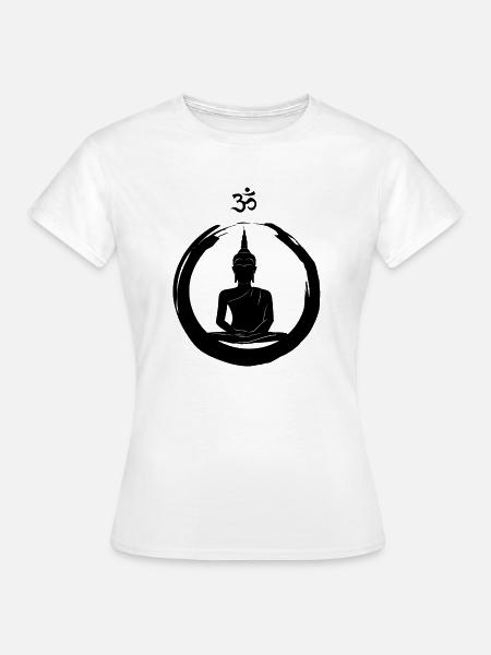 OM spirituell - Frauen T-Shirt - Weiß