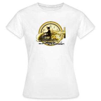 Le voyageur temporel - T-shirt Femme - blanc - Devant - AI Model Female 172 dark (172cm)