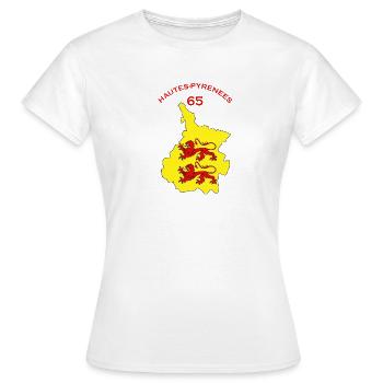 Hautes-pyrénées - Women's T-Shirt - white - Front - AI Model Female 172 dark (172cm)