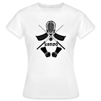 Équipement de Kendo - T-shirt Femme - blanc - Devant - AI Model Female 172 dark (172cm)