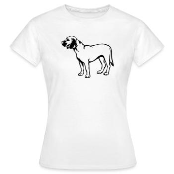 Chien de sueur hanovrien - T-shirt Femme - blanc - Devant - AI Model Female 172 dark (172cm)
