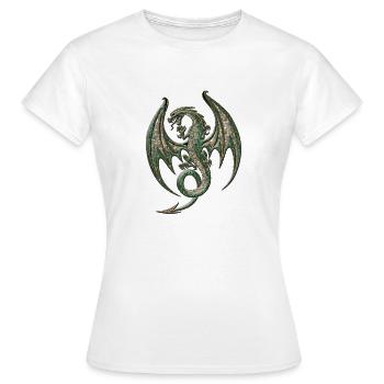Wunderbarer eleganter Drache - Frauen T-Shirt - Weiß - Vorne - AI Model Female 172 dark (172cm)