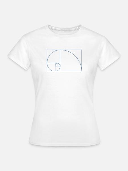Fibonacci Tshirt - Frauen T-Shirt - Weiß