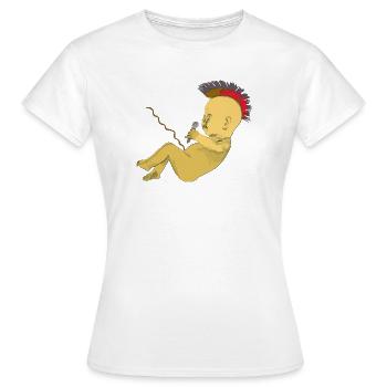 Punk - T-shirt Femme - blanc - Devant - AI Model Female 172 dark (172cm)