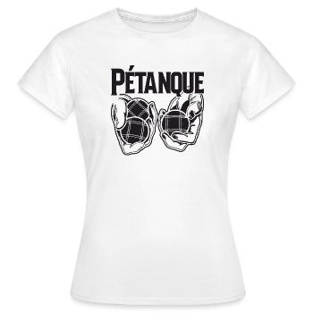 Boule balls pour Bouler Boules Boule Boule Boule boule - T-shirt Femme - blanc - Devant - AI Model Female 172 dark (172cm)