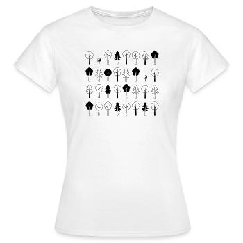 Course d’orientation [01.1] [Course d’orientation] [V] - T-shirt Femme - blanc - Devant - AI Model Female 172 dark (172cm)