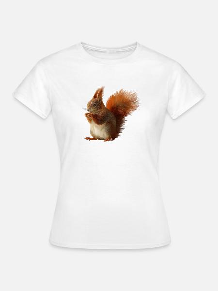 Eichhörnchen - Frauen T-Shirt - Weiß