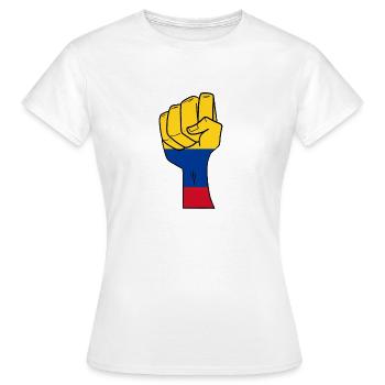 Colombie - T-shirt Femme - blanc - Devant - AI Model Female 172 dark (172cm)
