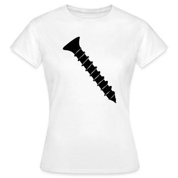 Screw - Women's T-Shirt - white - Front - AI Model Female 172 dark (172cm)