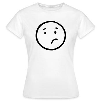 Verwirrt - Frauen T-Shirt - Weiß - Vorne - AI Model Female 172 dark (172cm)