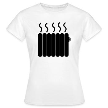 Chauffage central Chauffage central - T-shirt Femme - blanc - Devant - AI Model Female 172 dark (172cm)