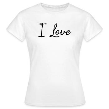 Freedom of expression Peace Love Statement Emotions - Women's T-Shirt - white - Front - AI Model Female 172 dark (172cm)