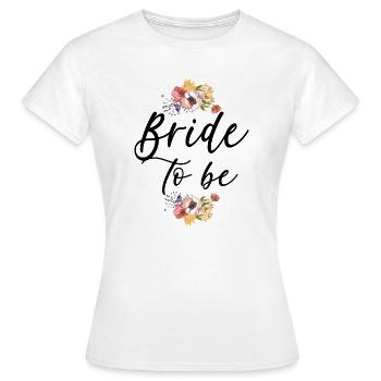 Fiançailles de mariage nuptial - T-shirt Femme - blanc - Devant - AI Model Female 172 dark (172cm)