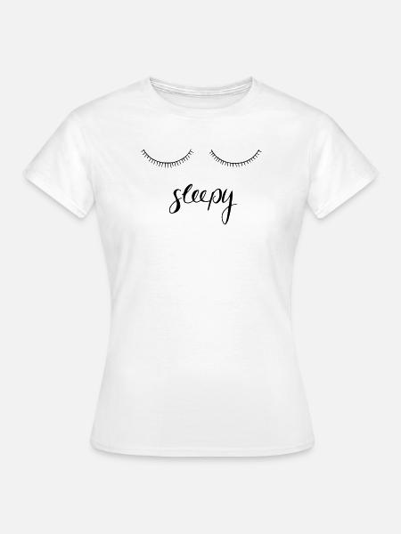 sleepy - Frauen T-Shirt - Weiß