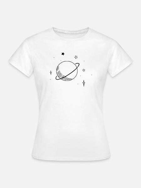 Astronomie - Planet und Sterne - Frauen T-Shirt - Weiß
