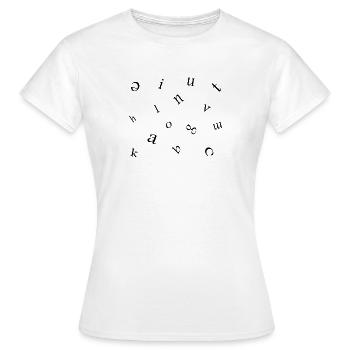 Letters - Women's T-Shirt - white - Front - AI Model Female 172 dark (172cm)