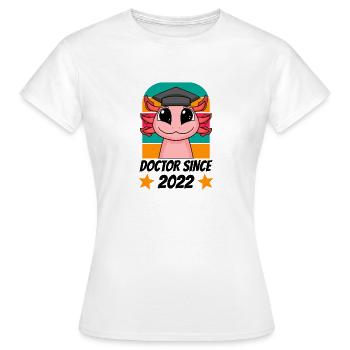 Doctorate Doctoral Thesis Doctorate 2022 - Women's T-Shirt - white - Front - AI Model Female 172 dark (172cm)