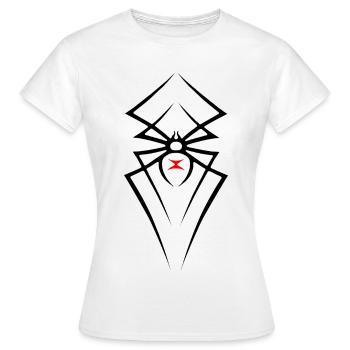 Spider Black Widow Tribal R6Z - Frauen T-Shirt - Weiß - Vorne - AI Model Female 172 dark (172cm)