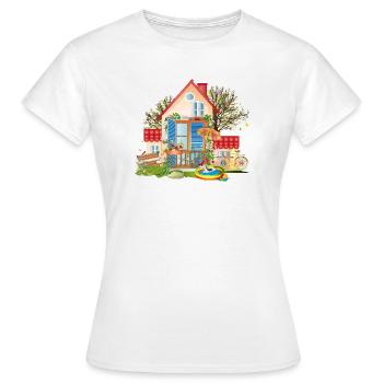 Traumhaus zum verlieben - Villa mit großem Garten - Frauen T-Shirt - Weiß - Vorne - AI Model Female 172 dark (172cm)