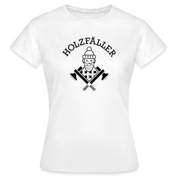 Symbole de bûcheron Hache Karo Icône de symbole viking - T-shirt Femme - blanc - Devant - AI Model Female 172 dark (172cm)