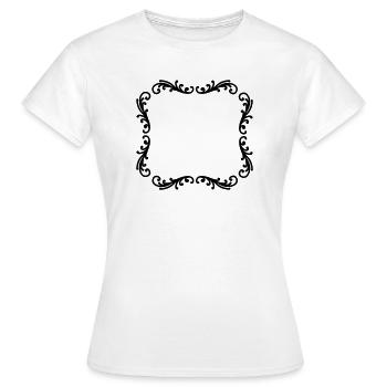 Cadre photo décoratif - T-shirt Femme - blanc - Devant - AI Model Female 172 dark (172cm)
