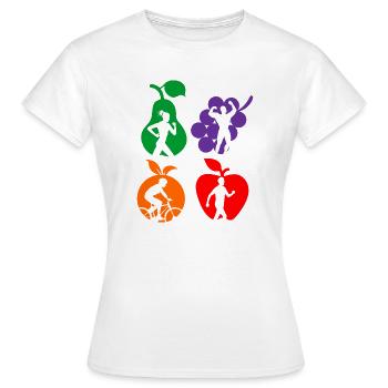 Gesunde Frucht gesunde Sportdiät - Frauen T-Shirt - Weiß - Vorne - AI Model Female 172 dark (172cm)