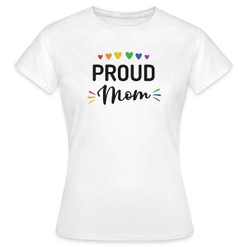 Stolze Mama - Frauen T-Shirt - Weiß - Vorne - AI Model Female 172 dark (172cm)