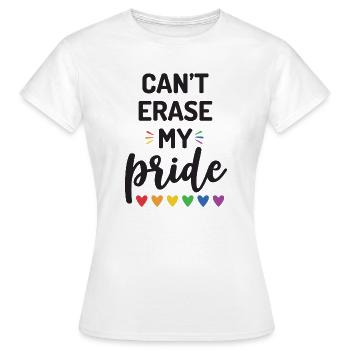 Can't Erase My Pride - Women's T-Shirt - white - Front - AI Model Female 172 dark (172cm)