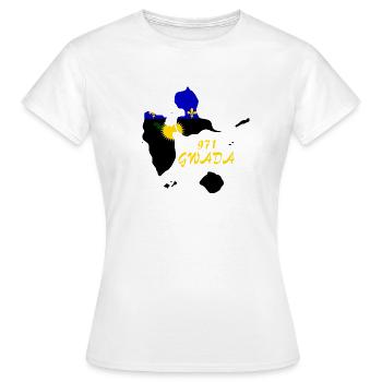 Guadeloupe - Frauen T-Shirt - Weiß - Vorne - AI Model Female 172 dark (172cm)