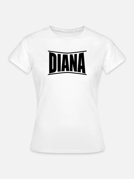 Diana T-Shirt Geschenkidee - Frauen T-Shirt - Weiß