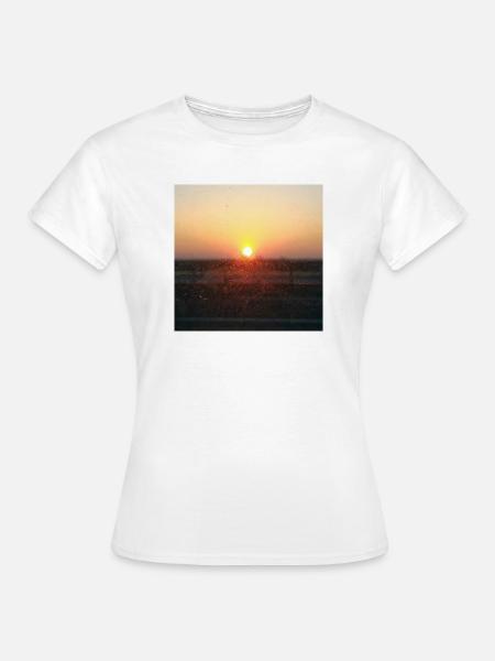 Sonnenuntergangsstrahl auf Glas - Frauen T-Shirt - Weiß