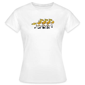 Icelandic Horses Stallion Gallop Horse Fan Horses - Women's T-Shirt - white - Front - AI Model Female 172 dark (172cm)