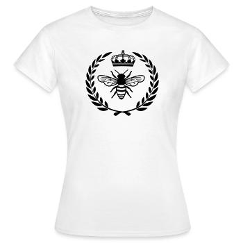 Mit Königin im Lorbeerkranz - Frauen T-Shirt - Weiß - Vorne - AI Model Female 172 dark (172cm)