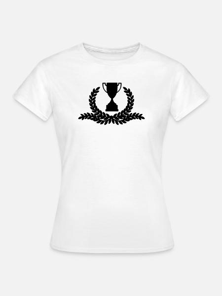 Lorbeerkranz mit langen Ablegern von Zweigen - Frauen T-Shirt - Weiß
