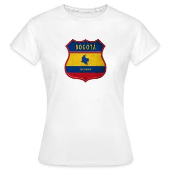 Armoiries de Bogotá Colombia - T-shirt Femme - blanc - Devant - AI Model Female 172 dark (172cm)