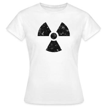 Radioactivity - Women's T-Shirt - white - Front - AI Model Female 172 dark (172cm)