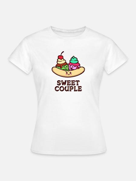 Süßigkeiten Statement Nachspeise Lecker Backen - Frauen T-Shirt - Weiß