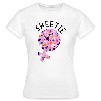 Sweet Statement Dessert Sweets Delicious - Women's T-Shirt - white - Front - AI Model Female 172 dark (172cm)