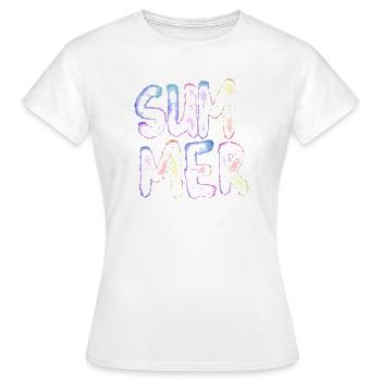 Summer - Frauen T-Shirt - Weiß - Vorne - AI Model Female 172 dark (172cm)