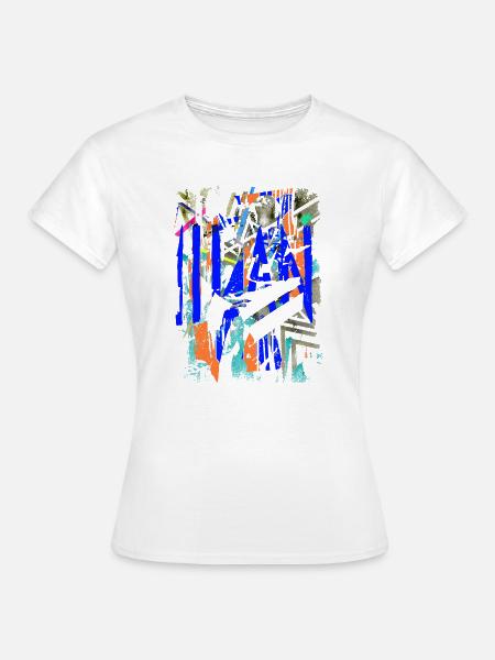 Streetart - Frauen T-Shirt - Weiß