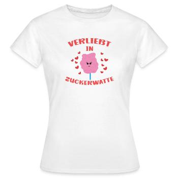 Candy Statement Bonbons Doux Sucrés - T-shirt Femme - blanc - Devant - AI Model Female 172 dark (172cm)