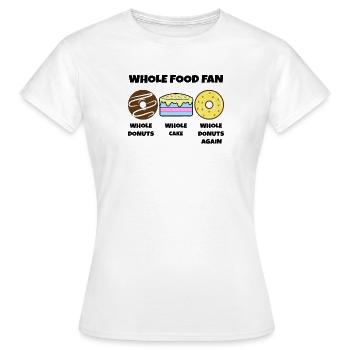 Donut Statement Bonbons Gâteau Dessert - T-shirt Femme - blanc - Devant - AI Model Female 172 dark (172cm)