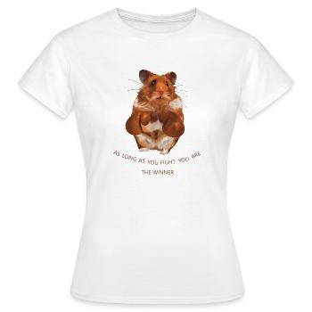 Combattant - T-shirt Femme - blanc - Devant - AI Model Female 172 dark (172cm)