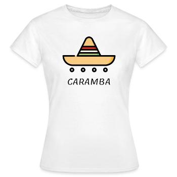 Mexican Sombrero - Caramba - Women's T-Shirt - white - Front - AI Model Female 172 dark (172cm)