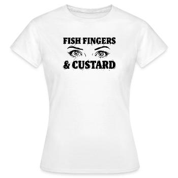 Fish Fingers - Frauen T-Shirt - Weiß - Vorne - AI Model Female 172 dark (172cm)