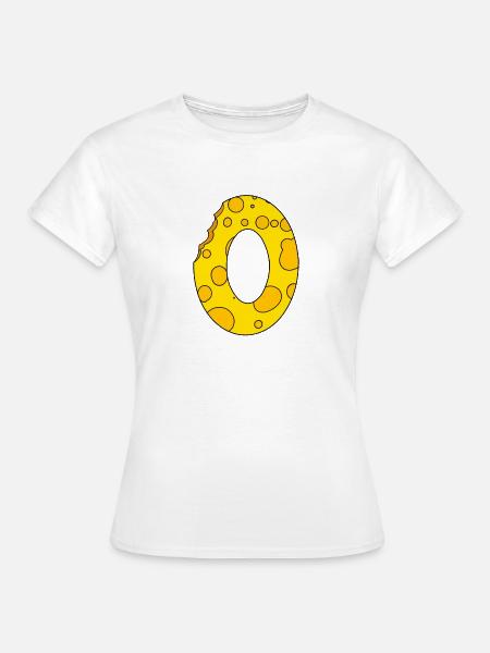 Buchstabe O - Frauen T-Shirt - Weiß