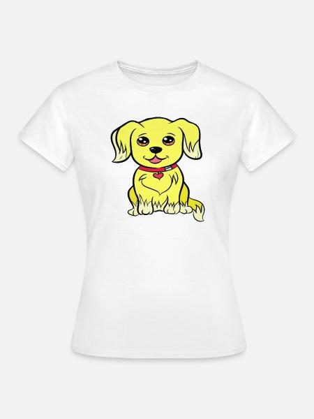 Kawaii Hunde Design - Frauen T-Shirt - Weiß