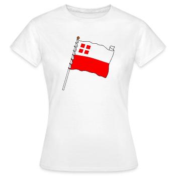 Drapeau province Utrecht - T-shirt Femme - blanc - Devant - AI Model Female 172 dark (172cm)