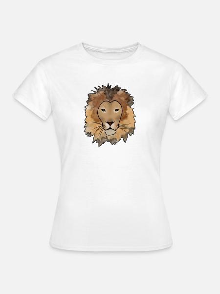 Löwe - Frauen T-Shirt - Weiß